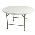 4FT Plastic Round Folding Table for 6 Person Used